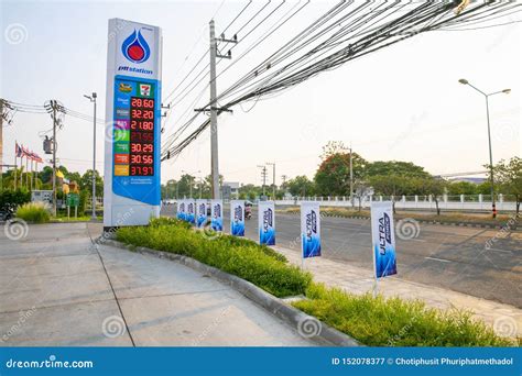 Surin Thailand May 3 2019 Ptt Gas Station Petroleum Authority Of