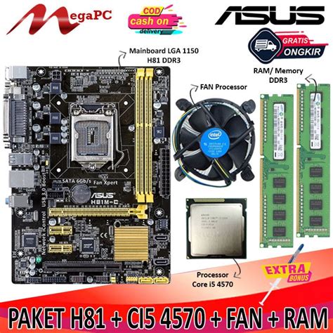 Jual Paket Mobo Intel H Ddr Core I Fan Free Pasta Suntik