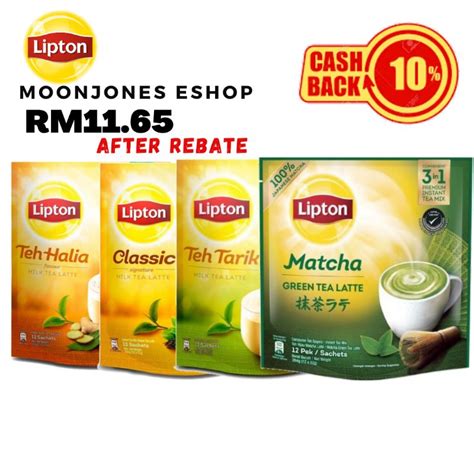 Lipton Milk Tea In Matcha Green Tea S Teh Tarik S Classic