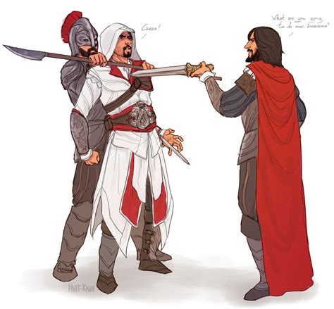 Assassins Creed Ac Ezio Auditore Da Firenze And Cesare Borgia