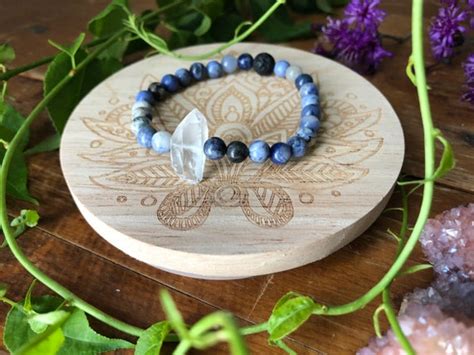 TRUE ENERGY gemstone crystal infused inspired stretch bracelet | Etsy