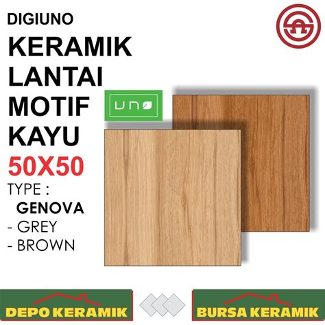 Jual Keramik Motif Kayu 50x50 Genova Series Uno Mattandwood Shopee Indonesia