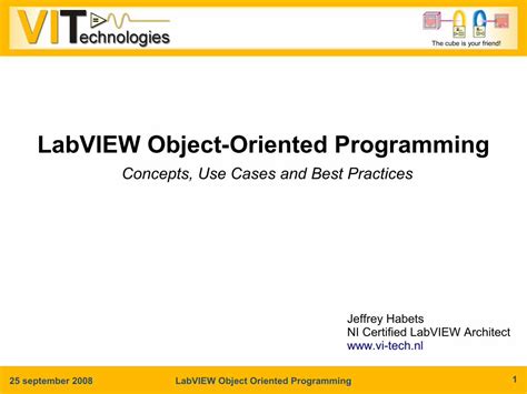 PDF LabVIEW Object Oriented Programming VI Technologies DOKUMEN TIPS