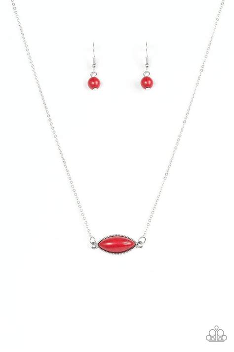 Paparazzi Necklace Desert Idol Red Paparazzi Jewelry Online