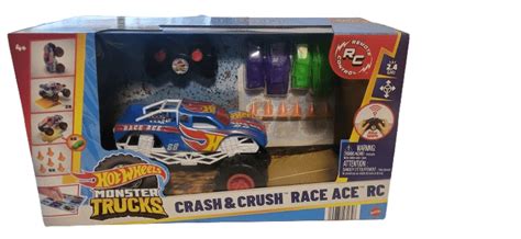 Hot Wheels Monster Truck Crash Crush Race Age Remote Control Walmart