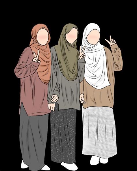 Mentahan Cute Cartoon Drawings 4 Besties Pictures Cartoon Islamic