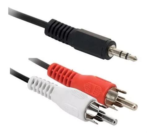 Cable Auxiliar Plug Mm A Plug Rca De M Audio Estereo Meses