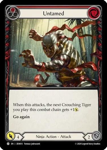 Untamed Red Blitz Deck Part The Mistveil Zen Flesh And Blood TCG