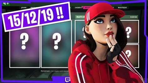 🌐 Boutique Fortnite Du 15 Décembre 2019 Youtube