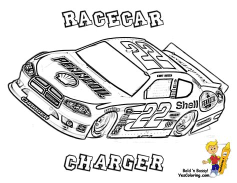 Free Nascar Coloring Pages The Sports Fan Cars Coloring Pages Race