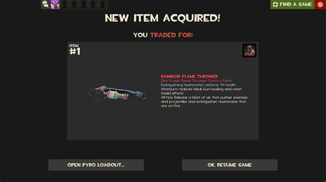 I Got The Rainbow Flamethrower Scraptf Raffles