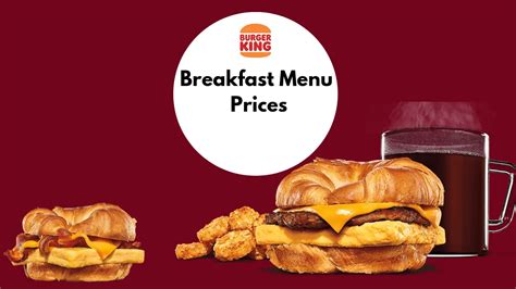 Burger King Breakfast Menu Prices 2024