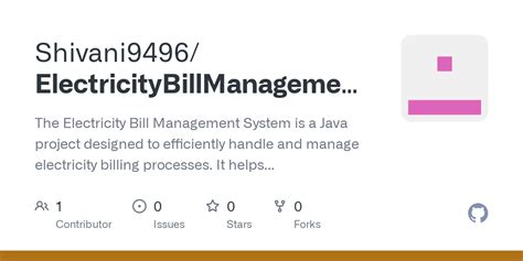 Github Shivani Electricitybillmanagement The Electricity Bill