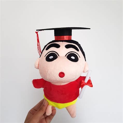 20cm Shin Chan La Bi Xiao Xin Graduation Plush Hobbies Toys Toys