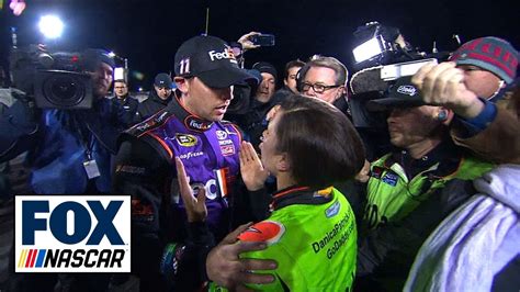 Denny Hamlin and Danica Patrick Post-Race Argument - Budweiser Duel 2 - 2015 NASCAR Sprint Cup ...