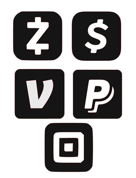 Digital Payment Options Svg File Laser File Paypal Zelle Etsy Uk