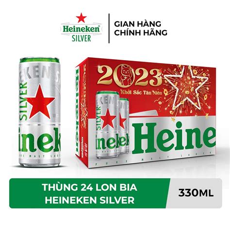 H A T C Hcm Th Ng Lon Bia Heineken Silver Ml Lon Bao B Xu N