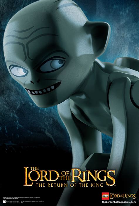 LEGO LORD OF THE RINGS Character Images and Gollum Poster