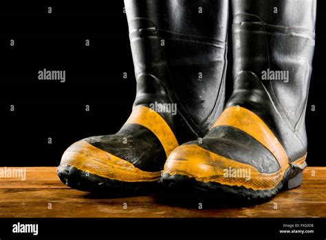 Firefighter boots Stock Photo - Alamy