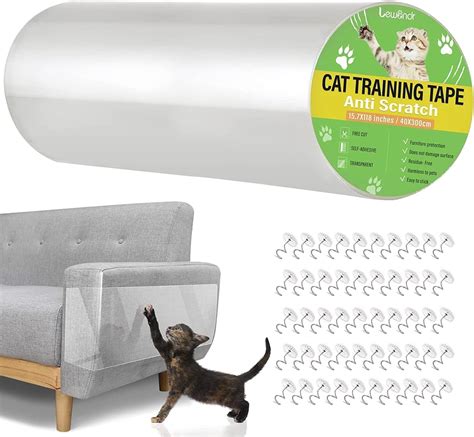 Lewondr Protector De Muebles Gatos Cm Adhesivo Protector Sofa