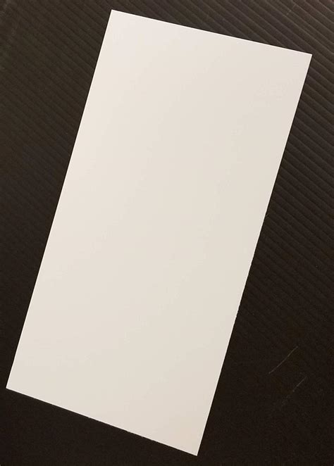 High Impact Styrene Polystyrene Plastic Sheet X X White