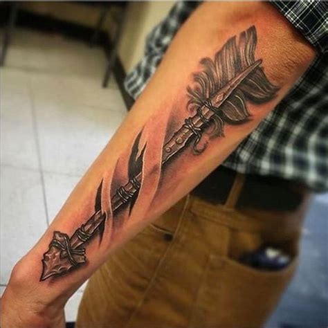 Arrow Tattoo Man Cool Forearm Tattoos Mens Arrow Tattoo Best