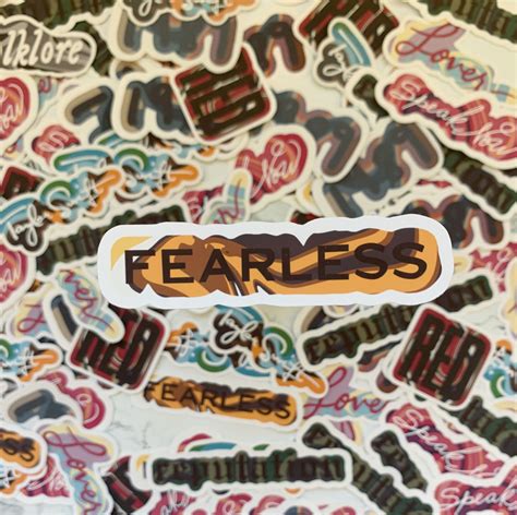 Taylor Swift Fearless Sticker Taylor Swift Sticker Etsy