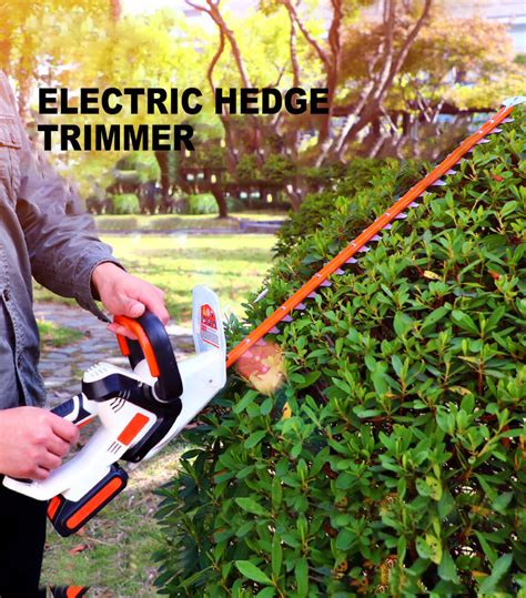 20v Cordless Electric Hedge Trimmer Li On Rechargeable Garden Shear Tools Household Pruning