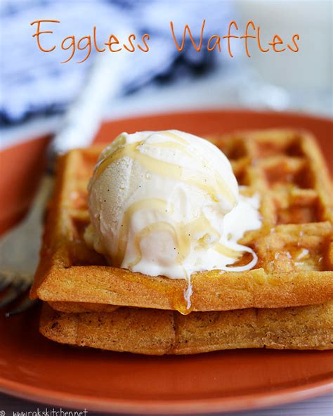 Eggless Waffles Recipe Eggless Waffle Recipe Raks Kitchen