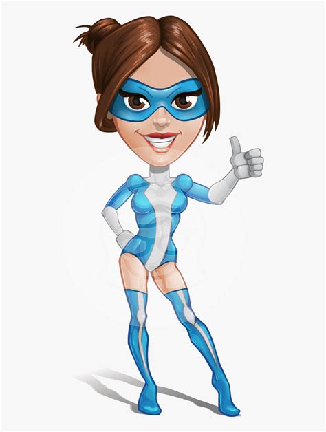 Super Woman Cartoon Vector Hero Character Aka Lily Woman Superhero Cartoon Characters Hd Png