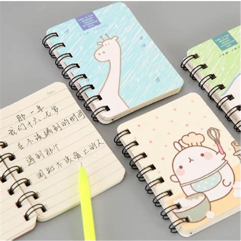 Jual Acq Note Book Ring Motif Memo Kecil Spiral Isi Lembar Buku