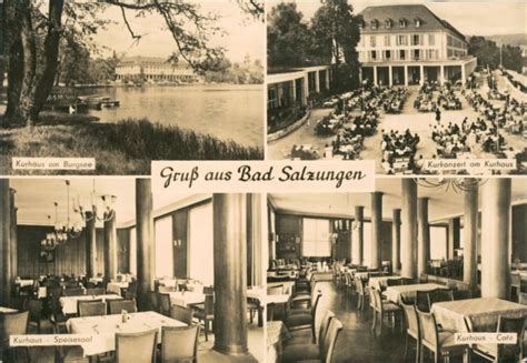 Bad Salzungen Ddr Mehrbild Ak Ua Kur Konzert Kurhaus Speisesaal U