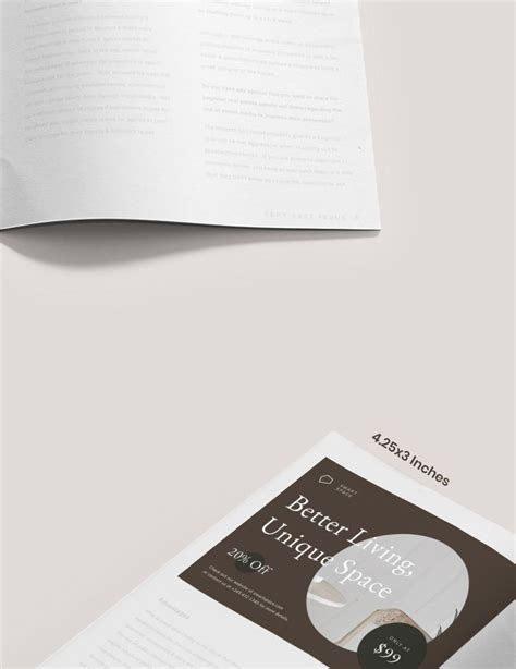 Layout Interior Design Magazine Ads Template in InDesign, PSD ...