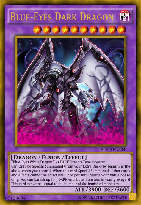 Blue-Eyes Dark Dragon Rare Yugioh Cards, Yugioh Dragon Cards, Yugioh ...