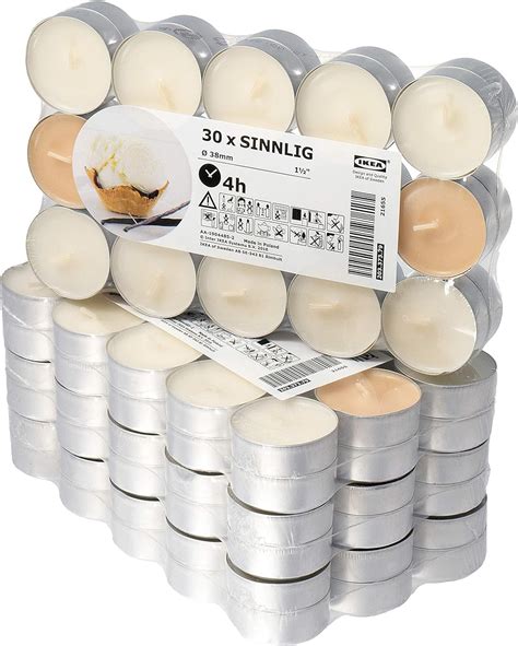 X Ikea Sinnlig Sweet Vanilla Scented Tealight Candles Set Of