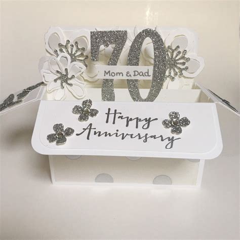 Platinum Wedding Anniversary Card 70th Wedding Anniversary Etsy Canada