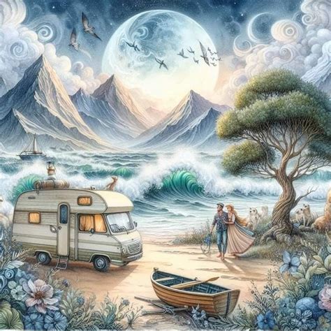 Pin By Stieneke De Jong On Plaatjes In 2024 Camping Art Camper Art