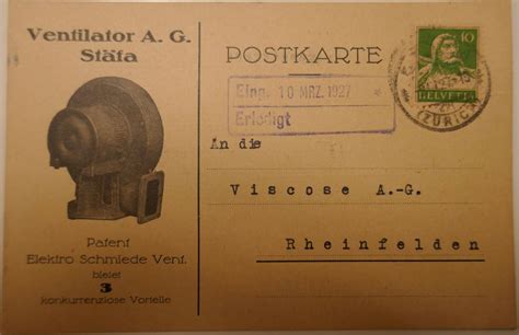 Illustrierte Postkarte Ventilator Ag St Fa Kaufen Auf Ricardo