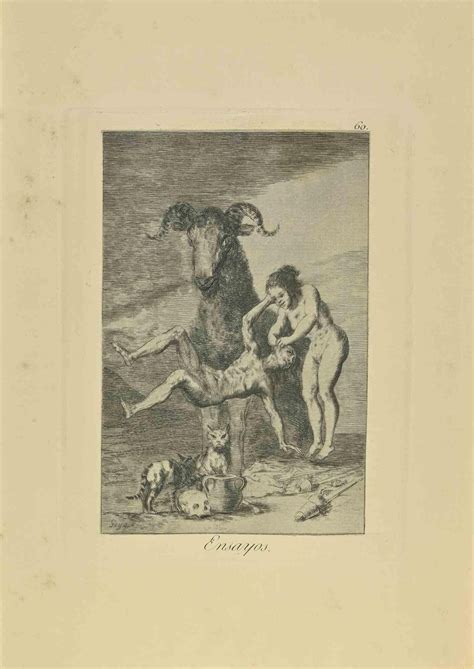 Francisco Goya Ensayos Etching By Francisco Goya For Sale At