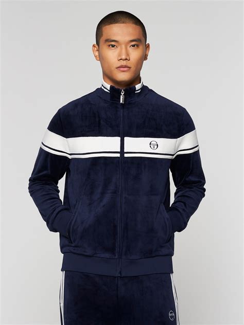 Damarindo Velour Track Jacket Maritime Blue Sergio Tacchini