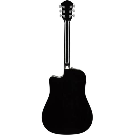 Fender Fa Ce Dreadnought Wn Black Chitarra Acustica Elettrificata