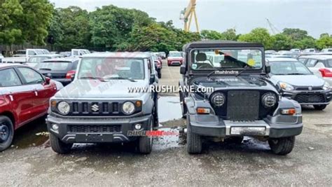 Maruti Suzuki Jimny And Mahindra Thar Parked Together Your Pick