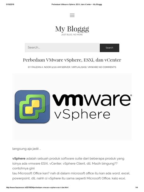 Perbedaan Vmware Vsphere Esxi Dan Vcenter Hot Sex Picture