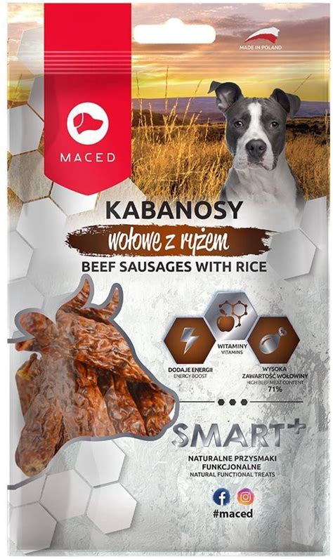 Karma Maced Smart Kabanosy Wołowe Z Ryżem Przysmak Dla Psa 3X100G