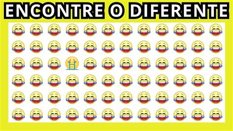 Descubra O Emoji Diferente Encontre O Emoji Diferente Hora Do