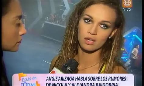 Qu Dijo Angie Arizaga Sobre La Salida De Nicola Porcella Y Alejandra