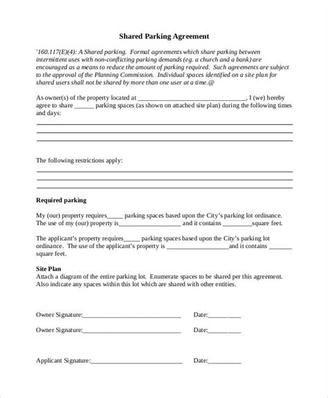 Space Sharing Agreement Template