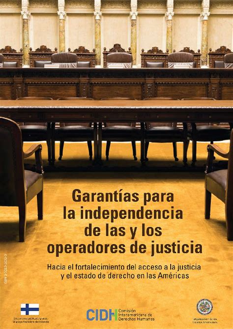 Pdf GarantÍas Para La Independencia De Las Y Los Operadores De Justicia Hacia El