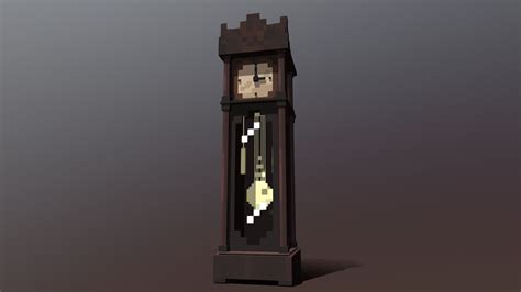 Grandfather Clock - Minecraft Edition - Buy Royalty Free 3D model by Eleni Gorgogianni ...