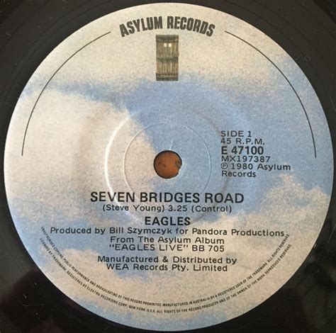 Eagles - Seven Bridges Road (1980, Vinyl) | Discogs